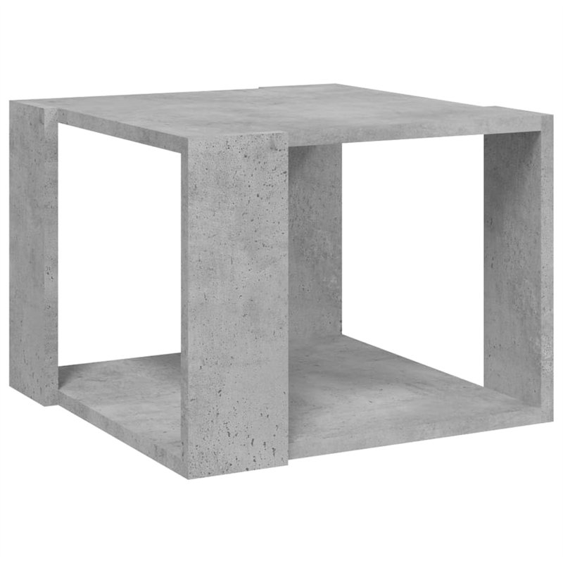 VidaXL Table basse Gris béton 40x40x30 cm Aggloméré