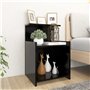 vidaXL Comodini 2 pz Nero 40x35x60 cm in Truciolato