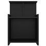 vidaXL Comodini 2 pz Nero 40x35x60 cm in Truciolato
