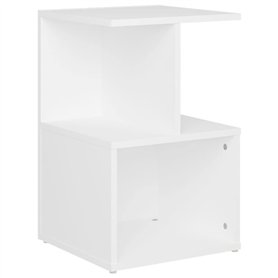 Comodino Bianco 35x35x55 cm in Truciolato