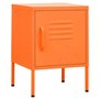 Comodino Arancione 35x35x51 cm in Acciaio