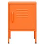 Comodino Arancione 35x35x51 cm in Acciaio