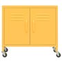 vidaXL Armadietto Giallo Senape 60x35x56 cm in Acciaio