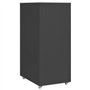 Schedario Mobile Antracite 28x41x69 cm in Metallo