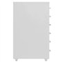 Schedario Mobile Grigio 28x41x69 cm in Metallo