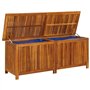 Boîte de rangement de jardin 150x50x58 cm Bois d'acacia solide