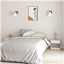 Comodini 2 pz Bianchi 40x31x40 cm in Legno Massello di Pino