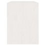 Comodini 2 pz Bianchi 40x31x40 cm in Legno Massello di Pino