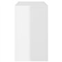 VidaXL Tables basses gigognes 3 pcs Blanc brillant Aggloméré