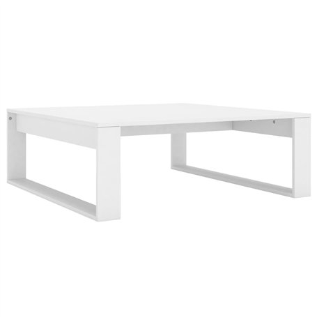 Table basse Blanc 100x100x35 cm Bois d'ingénierie
