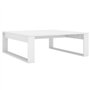Table basse Blanc 100x100x35 cm Bois d'ingénierie
