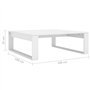 Table basse Blanc 100x100x35 cm Bois d'ingénierie
