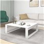 Table basse Blanc 100x100x35 cm Bois d'ingénierie