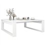Table basse Blanc 100x100x35 cm Bois d'ingénierie