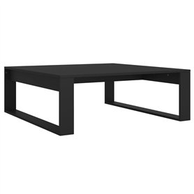 Table basse Noir 100x100x35 cm Bois d'ingénierie