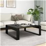Table basse Noir 100x100x35 cm Bois d'ingénierie