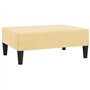 vidaXL - Polsterhocker - Fußhocker Creme 78x56x32 cm Samt