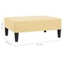 vidaXL - Polsterhocker - Fußhocker Creme 78x56x32 cm Samt