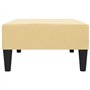 vidaXL - Polsterhocker - Fußhocker Creme 78x56x32 cm Samt