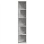 Armadio Angolare Grigio Cemento 33x33x164,5 cm in Truciolato