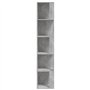 Armadio Angolare Grigio Cemento 33x33x164,5 cm in Truciolato