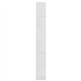 vidaXL Étagère d'Angle Classique 60x24x186 cm - 6 Étagères - Robuste - Blanc
