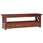 Meuble TV Marron 115x30x40 cm Bois d acajou massif