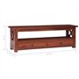 Meuble TV Marron 115x30x40 cm Bois d acajou massif