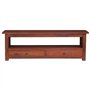 Meuble TV Marron 115x30x40 cm Bois d acajou massif