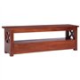 Meuble TV Marron 115x30x40 cm Bois d acajou massif