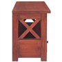 Meuble TV Marron 115x30x40 cm Bois d acajou massif