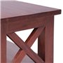 Meuble TV Marron 115x30x40 cm Bois d acajou massif