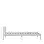 vidaXL Cadre de lit pour adulte en pin massif blanc 100x200 cm