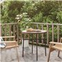 Table à thé Marron 45 cm Résine tressée