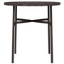 Table à thé Marron 45 cm Résine tressée