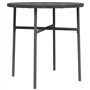 vidaXL Table basse de Thé Gris 45 cm en Polyrotin