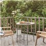 vidaXL Table basse de Thé Gris 45 cm en Polyrotin