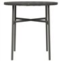 vidaXL Table basse de Thé Gris 45 cm en Polyrotin