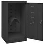 Bussandri Exclusive - Armoire à selle 53x53x105 cm acier anthracite