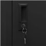 Bussandri Exclusive - Armoire à selle 53x53x105 cm acier anthracite