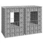 VidaXL Poteaux à panier de gabion 2 pcs 40x40x60 cm Fer