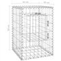 VidaXL Poteaux à panier de gabion 2 pcs 40x40x60 cm Fer