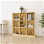 vidaXL Meuble à livres en pin massif - Séparateur de pièce spacieux et élégant avec 9 compartiments - Pour livres, DVD et décora