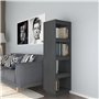 Libreria/Divisorio Grigio 40x35x135 cm in Massello di Pino