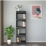 Libreria/Divisorio Grigio 40x35x135 cm in Massello di Pino