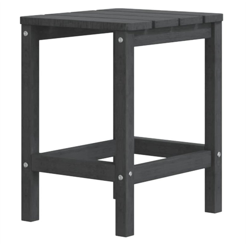 vidaXL Table de jardin Adirondack Anthracite 38 x 38 x 46 cm HDPE