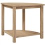 vidaXL Banc de douche d'angle en teck massif 50 x 40 x 45 cm