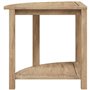 vidaXL Banc de douche d'angle en teck massif 50 x 40 x 45 cm