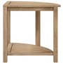 vidaXL Banc de douche d'angle en teck massif 50 x 40 x 45 cm
