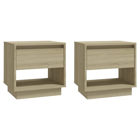 vidaXL Comodini 2 pz Rovere Sonoma 45x34x44 cm in Truciolato